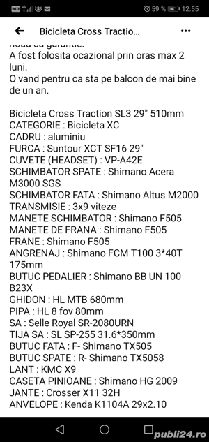 Bicicleta cross sl 3 - imagine 3