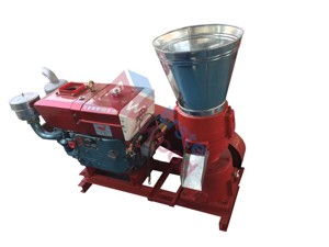 Granulator, presa peleti motor diesel 15CP matrita 200mm EW-6200 - imagine 2