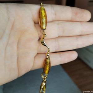 Set cercei + colier Millefiori nou - imagine 5