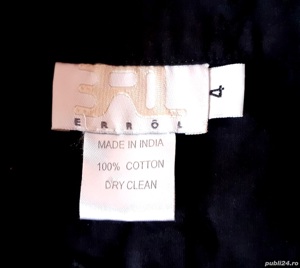 Rochie neagra cu maneci lungi - imagine 2