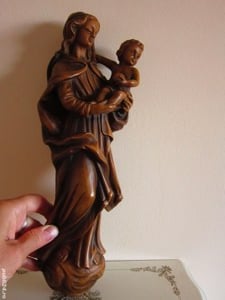 cadou rar Fecioara Maria cu pruncul Iisus decoratiune colectie vintage Germania 