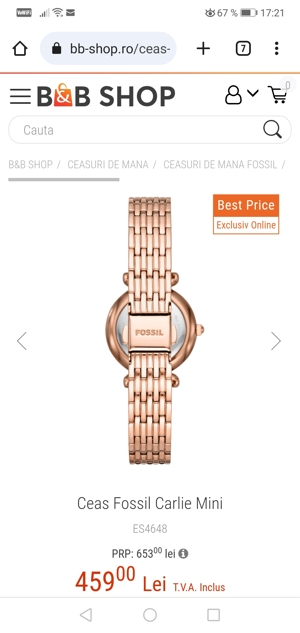 Ceas Dama Fossil  - imagine 2