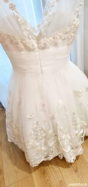 Rochie alba mireasa - imagine 8