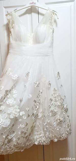 Rochie alba mireasa - imagine 5