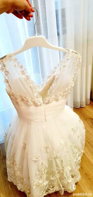 Rochie alba mireasa - imagine 6