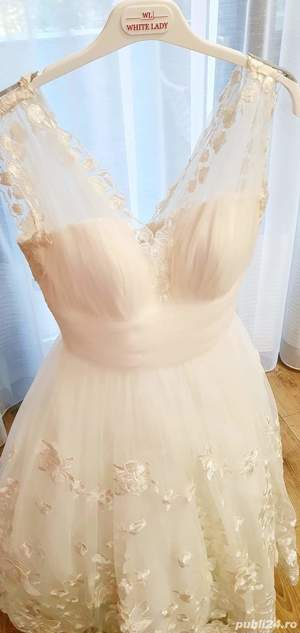 Rochie alba mireasa - imagine 7