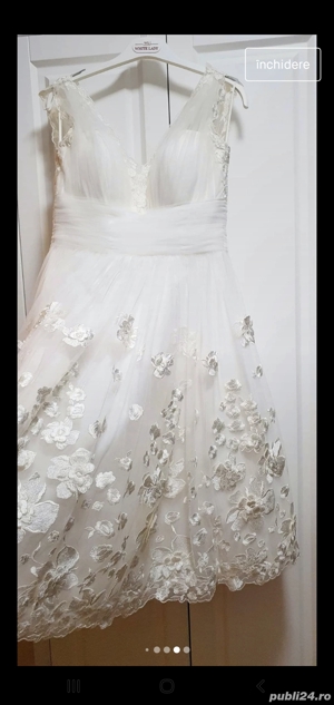 Rochie alba mireasa - imagine 9