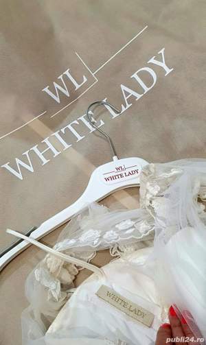 Rochie alba mireasa - imagine 4