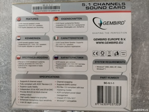 Placa de sunet Gembird 5.1 - imagine 2