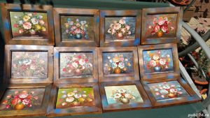 optsprezece tablouri florale