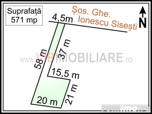 Baneasa - Sisesti Stradal, teren intravilan, suprafata 571 mp