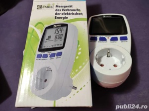 Priza cu contor contoar wattmetru masurare consum energie 