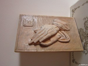 cadou rar Maini de rugaciune sculptura lemn colectie Durer Germania 1969