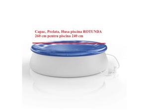 Vand Capac, Prelata, Husa piscina 240 cm, ROTUNDA 260 cm, NOU, 49 Lei -  Capac, Prelata, Husa ROTUND