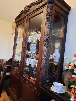 Mobilier sufragerie stil, sculpata din lemn masiv - imagine 6