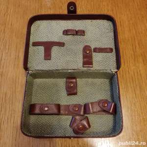 Caseta din piele naturala de cca 120 ani - imagine 2