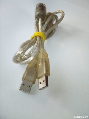 Cablu ecranat  cu 2 USB - uri   TATA - TATA - imagine 2