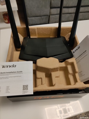 Router Wireless Gigabit TENDA AC10, Dual-Band, 300 + 867 Mbps, negru - imagine 7