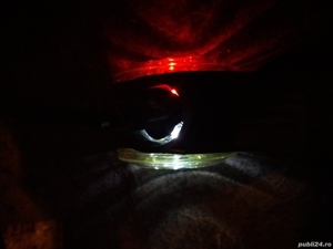 Lampa 12V-24V led rosu cu alb-galben, marker din cauciuc lumini de semnalizare pentru camion tir rul