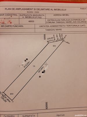 Teren agricol de vanzare- 4,66 Ha - imagine 2