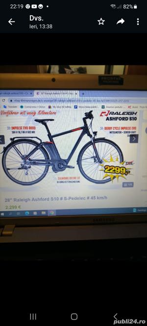 Bicicleta Electrica Raleigh Ashford S10   Trekking eBike - imagine 6