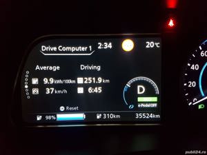 VAND Nissan Leaf Tekna Special in garantie,full opt.,biton alb perlat cu negru, - imagine 10