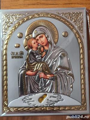 Icoană litografiată Maica Domnului Relief 3 D - imagine 4