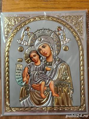 Icoană litografiată Maica Domnului Relief 3 D - imagine 3