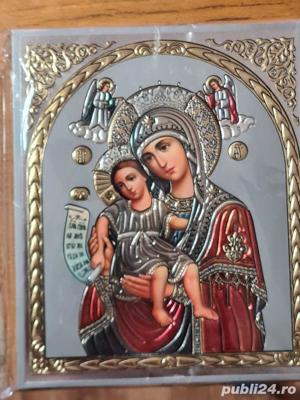 Icoană litografiată Maica Domnului Relief 3 D - imagine 2