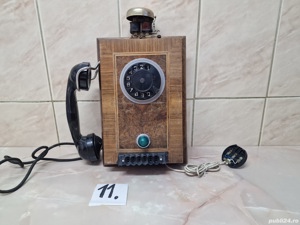 Telefon carcasă lemn, fabricat în anul 1950-1960 (cod 11)