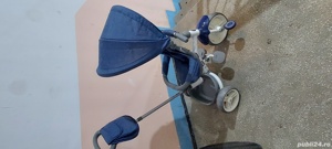 Tricicleta copii COCCOLLE EVO,albastru inchis - imagine 2