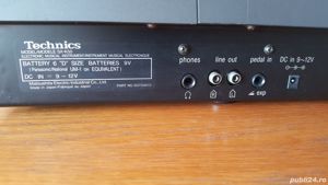Orga clapa pian Technics PCM SX-K50 Casio Yamaha expander sintetizator Pedala acustica pe jack 6.3mm - imagine 4