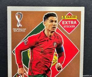 Extra sticker Cristiano Ronaldo Bronze FIFA World Cup Qatar 2022 Panini - imagine 4