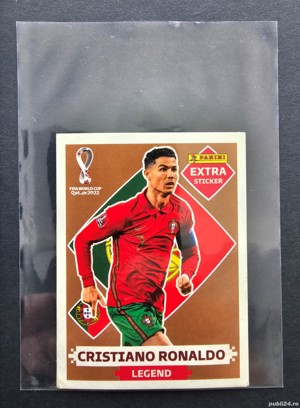 Extra sticker Cristiano Ronaldo Bronze FIFA World Cup Qatar 2022 Panini - imagine 6