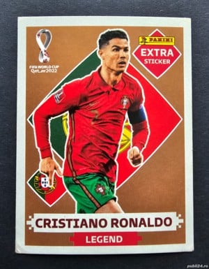 Extra sticker Cristiano Ronaldo Bronze FIFA World Cup Qatar 2022 Panini