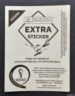 Extra sticker Cristiano Ronaldo Bronze FIFA World Cup Qatar 2022 Panini - imagine 5