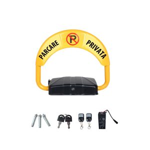 Blocator parcare automat cu 2 telecomenzi, acumulator AVR-EPL909R, galben-negru | Timisoara - imagine 2