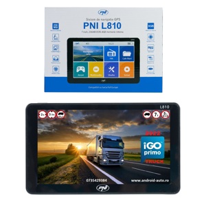 Sistem de navigatie GPS PNI L810 ecran 7 inch 8GB Harti Full Camioane si Autoturisme Rulote Autocare