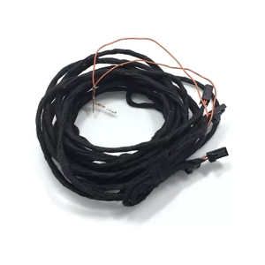 Set 4 lampi led + cablaj retrofit lumini picioare footwell lights VW Passat B6, B7, CC, Golf 5, 6 - imagine 4