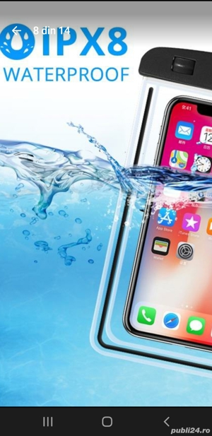 Husa pentru poze sub apa cu telefonul  - imagine 3