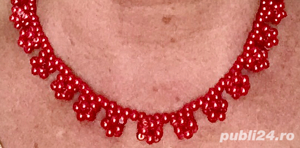 Colier din perle de sticla - imagine 3