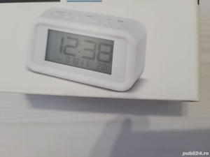 Vand Ceas DIGITAL Iluminare LED, Alarma, data si temperatura, Alb 49 Lei - imagine 3