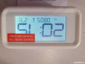 Vand Ceas DIGITAL Iluminare LED, Alarma, data si temperatura, Alb 49 Lei - imagine 1
