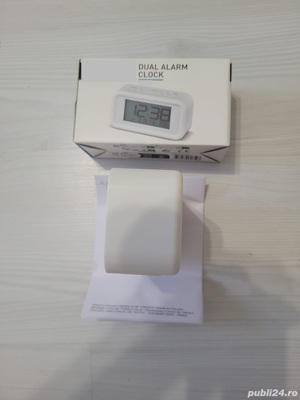 Vand Ceas DIGITAL Iluminare LED, Alarma, data si temperatura, Alb 49 Lei - imagine 9
