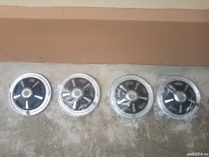 Capace roti oldtimer , capac roata oldtimer , capace roti vehicul istoric , 13'', aluminiu ! Rare !