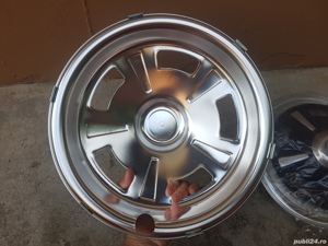 Capace roti oldtimer , capac roata oldtimer , capace roti vehicul istoric , 13'', aluminiu ! Rare ! - imagine 6