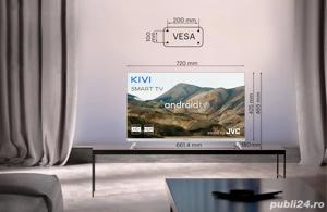 Televizor NOU LED Smart JVC Kivi. 80 cm, HD, Android, ALB,Sigilat - imagine 2