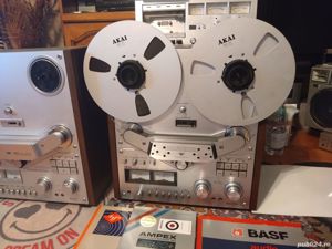 MAGNETOFON AKAI GX-635DB Argintiu Metalizat Cu Role si Adaptoare - imagine 4