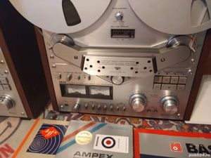 MAGNETOFON AKAI GX-635DB Argintiu Metalizat Cu Role si Adaptoare - imagine 3