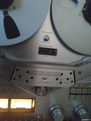 MAGNETOFON AKAI GX-635DB Argintiu Metalizat Cu Role si Adaptoare - imagine 7